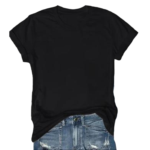 Women's Short Sleeve T-Shirt Solid Color Round Neck Casual Tee Top Womenswear Basic Shortsleeve Tshirt Women’s Clothes Breathable Fabric Women Underwear（T-shirt only）