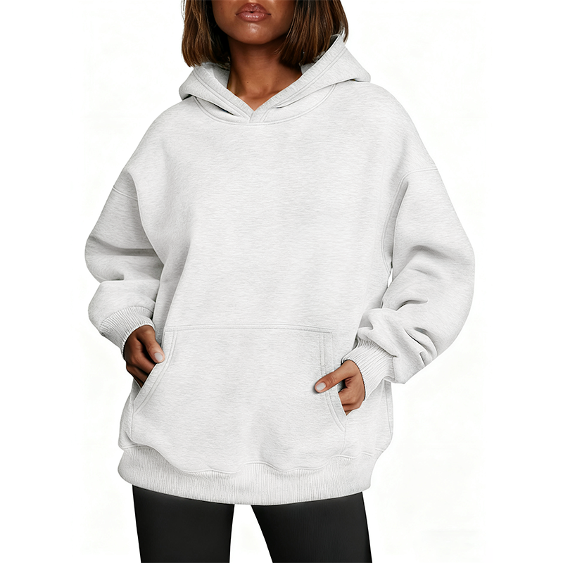 【Limited time deal】Women Oversize Hoodie with Pocket Sweatshirt Fall Fashion Pullover Warm Soft Sweaters Winter Clothes
