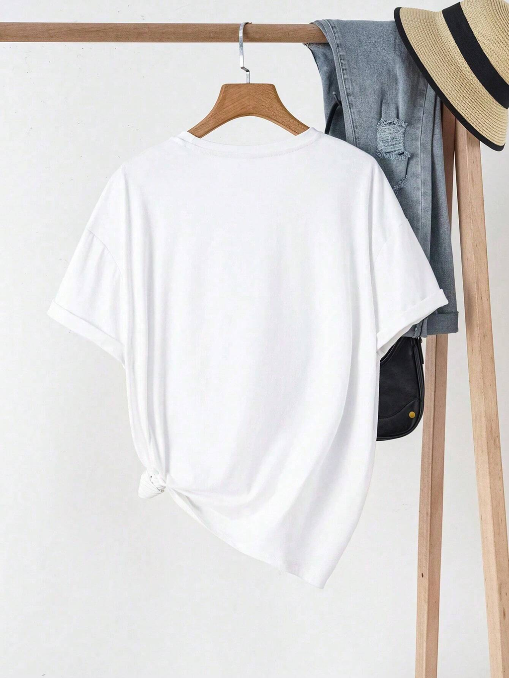 Women's Short Sleeve T-Shirt Solid Color Round Neck Casual Tee Top Womenswear Basic Shortsleeve Tshirt Women’s Clothes Breathable Fabric Women Underwear（T-shirt only）