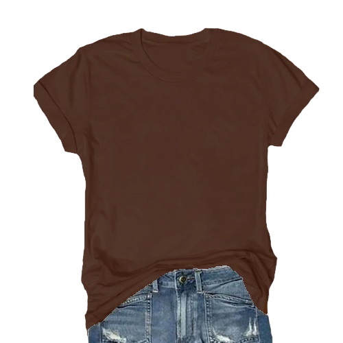 Women's Short Sleeve T-Shirt Solid Color Round Neck Casual Tee Top Womenswear Basic Shortsleeve Tshirt Women’s Clothes Breathable Fabric Women Underwear（T-shirt only）