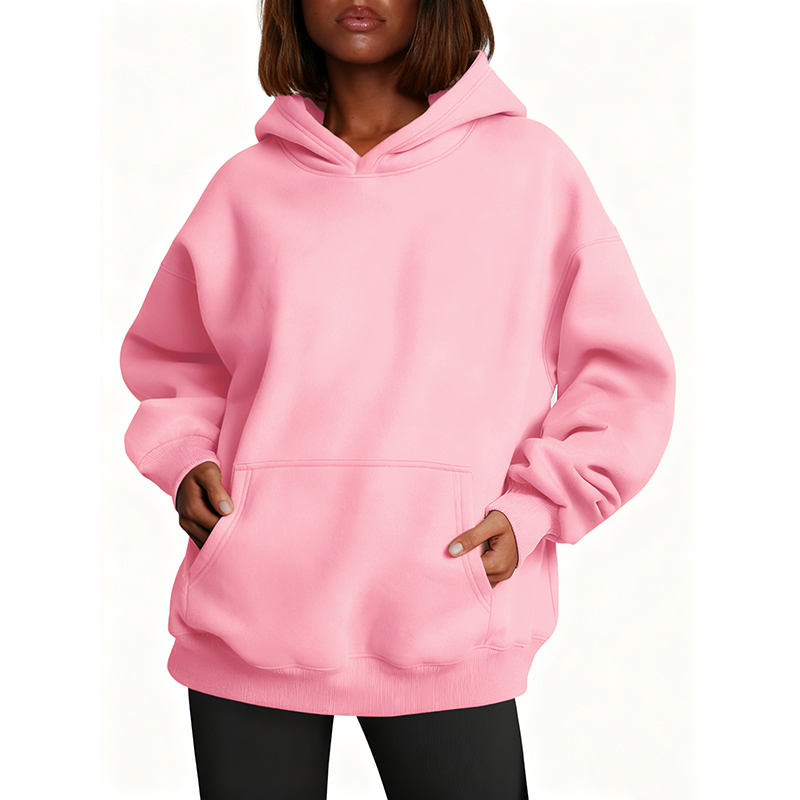 【Limited time deal】Women Oversize Hoodie with Pocket Sweatshirt Fall Fashion Pullover Warm Soft Sweaters Winter Clothes